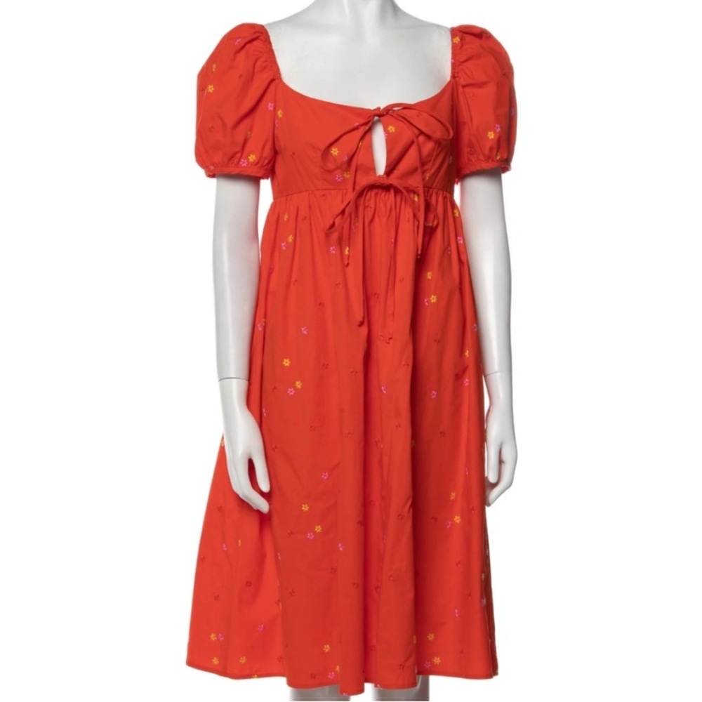 Ciao Lucia Red Puff Sleeve Dress